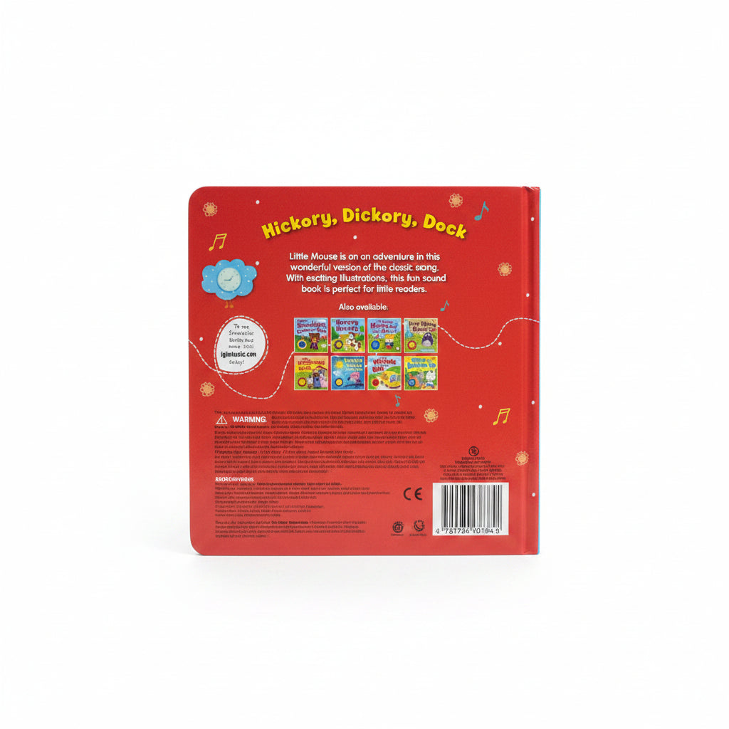 Hickory Dickory Dock Sound Book | Interactive Nursery Rhyme Board Book